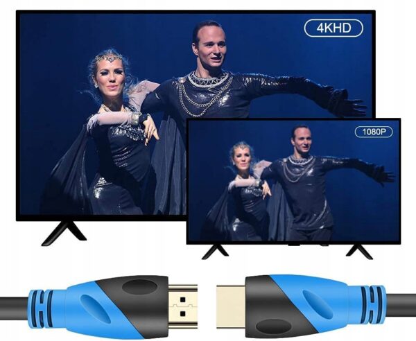 Kabel HDMI Rommisie 4K/60 Hz 0,5 m (HDMI 2.0.18 Gb/s), 30 m - obrazek 4