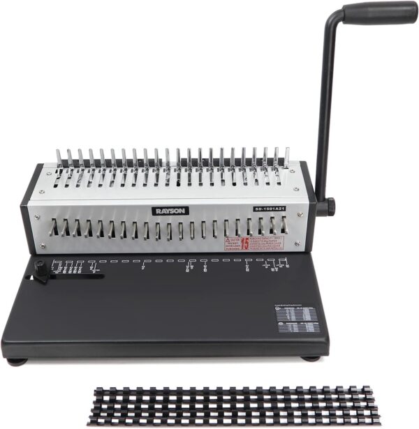 Bindownica RAYSON SD-1501A21 12 kartek 200 stron 21 pierścieni A4