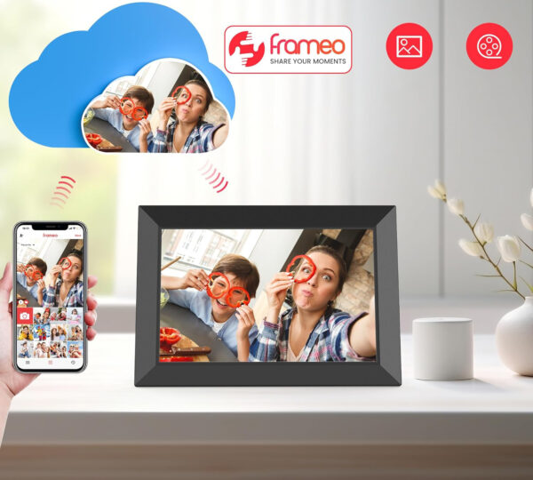 Frameo 10,1" cyfrowa ramka, WiFi, 32 GB, HD, dotykowa, 2 szt. - obrazek 4