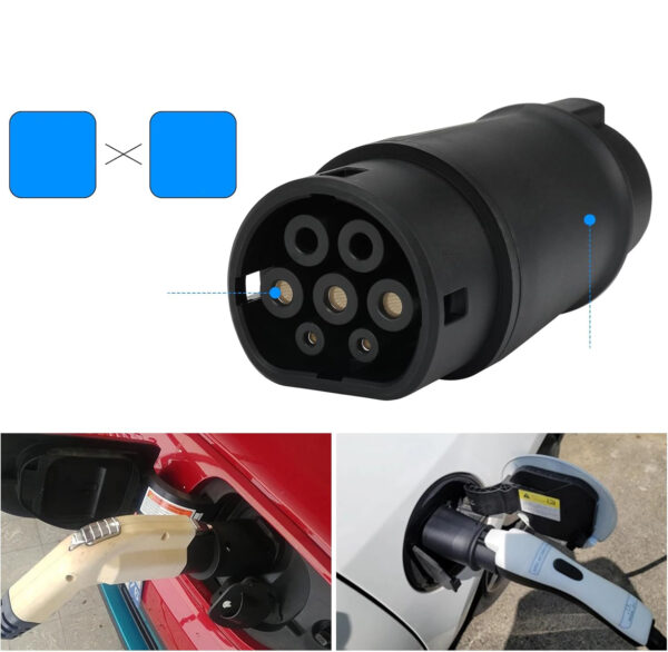 Adapter kabla ładującego HEBERUCK, 60 A, 2,5E+2 V, IP54, miedź - obrazek 5