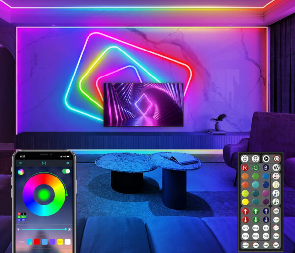Używana Taśma neonowa LED AILBTON 30m Pilot zdalnego sterowania IP65 - obrazek 3