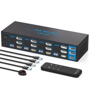 Przełącznik KVM AILVLVNG VP-SW345 4K144Hz/8K60Hz 4xPC 3xMonitor 4xUSB 3.0 POWYSTAWOWY