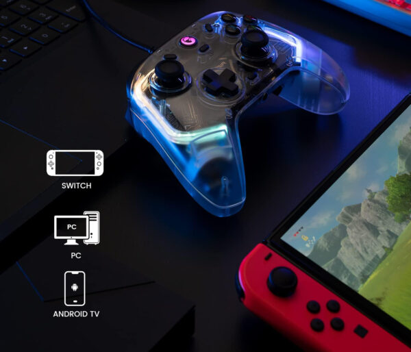 Kontroler GameSir T4 Kaleid z RGB do Windows 10/11, Switch i Android TV - obrazek 6