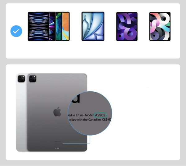 Etui do iPad Pro 10.9/11 Rii HL128 hiszpańska klawiatura z podświetleniem i trackpadem QWERTY - obrazek 6