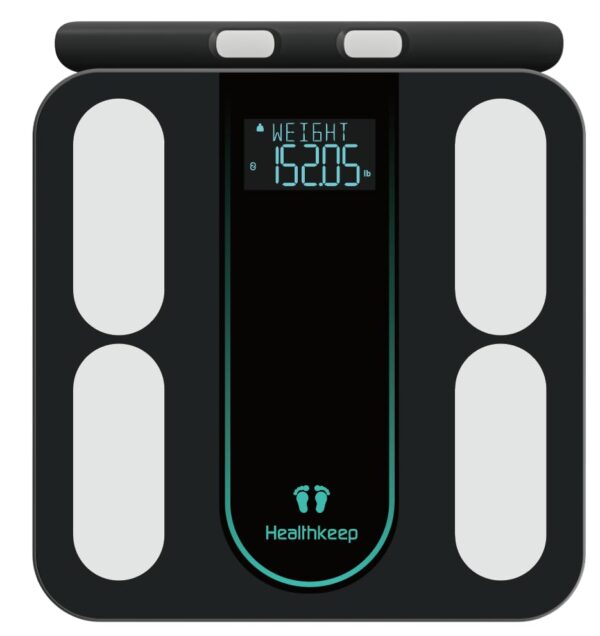 Waga podłogowa Healthkeep, na Androida i iOS, 180 kg inteligentna waga łazienkowa Bluetooth analiza składu ciała - obrazek 4