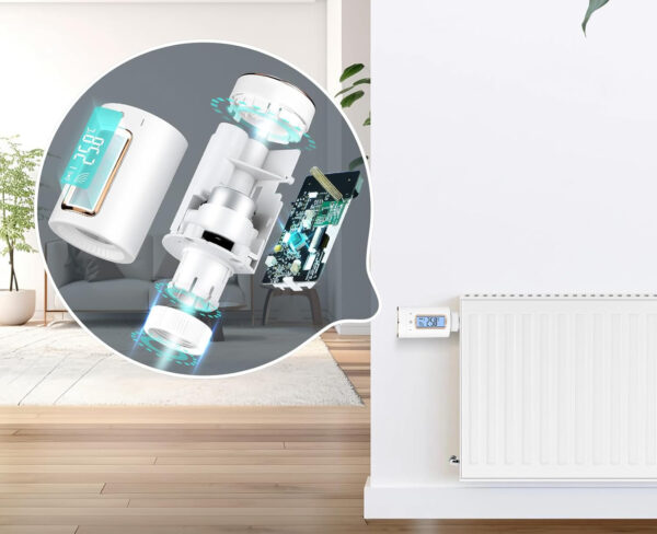 Termostat grzejnika INKBIRD Smart IRC-RW1 WiFi 11 programów alarm temperatury blokada dziecka - obrazek 5