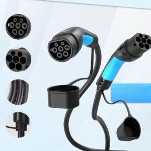 Kabel do ładowania EVDANCE Type 2, 11 kW, 16 A, 8 m, 3-fazowy, z torbą