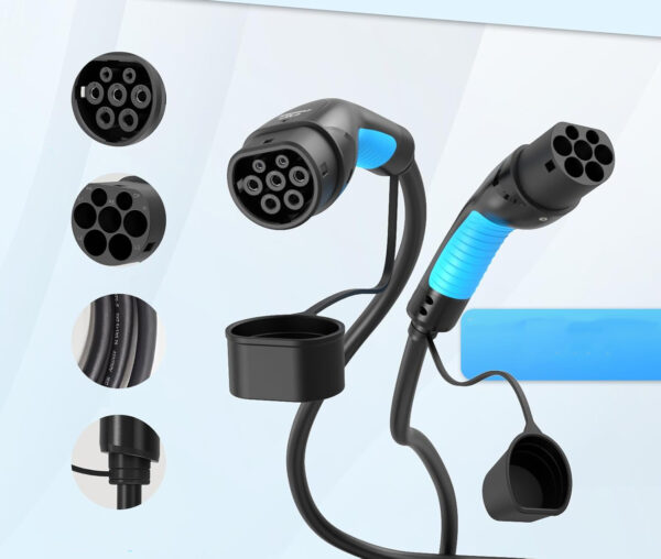 Kabel do ładowania EVDANCE Type 2, 11 kW, 16 A, 8 m, 3-fazowy, z torbą