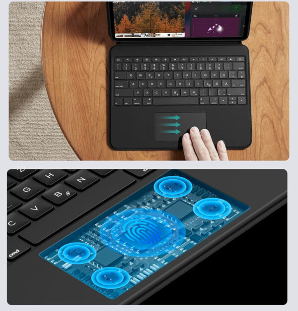 UŻYWANY Etui z klawiaturą ESR, QWERTZ, do iPad Pro 13 cali (M4) 2024 czarne - obrazek 2