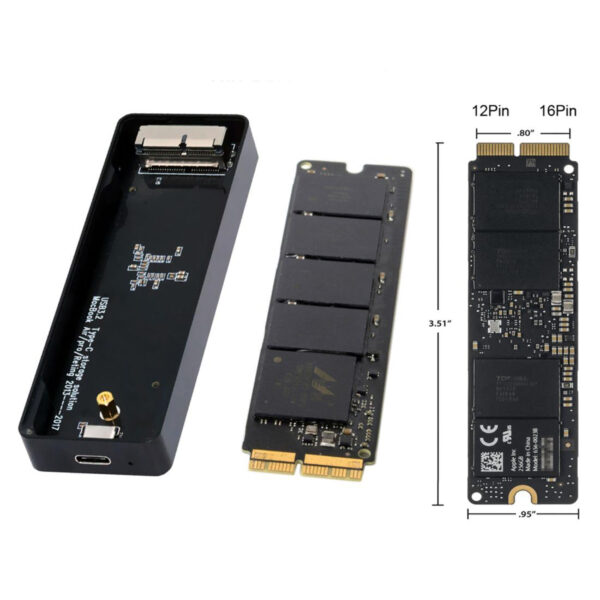 Portatywna obudowa SSD USB 3.2 dla MacBook Air/Pro 2013-2017 - obrazek 5