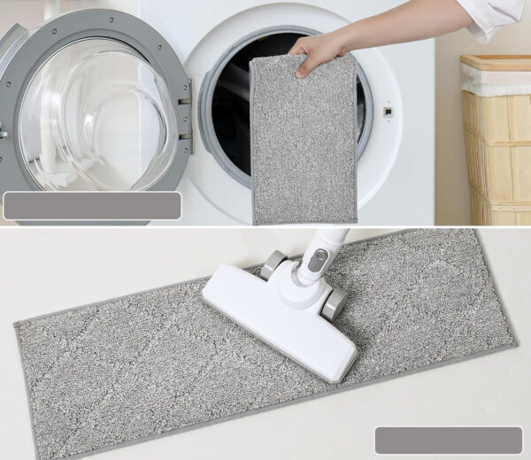 Zestaw 15 mat COSY HOMEER na schody, 70x22 cm, antypoślizgowe, szare - obrazek 7