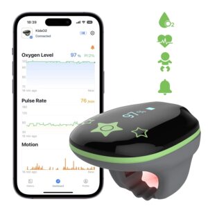 Pulsoksymetr dla dzieci Wellue Viatom, monitor snu dla dzieci z Bluetooth