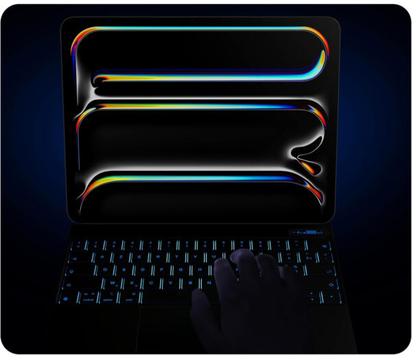 Etui nimin do iPada Pro 11" M4 2024 z podświetleniem AZERTY, czarne - obrazek 6
