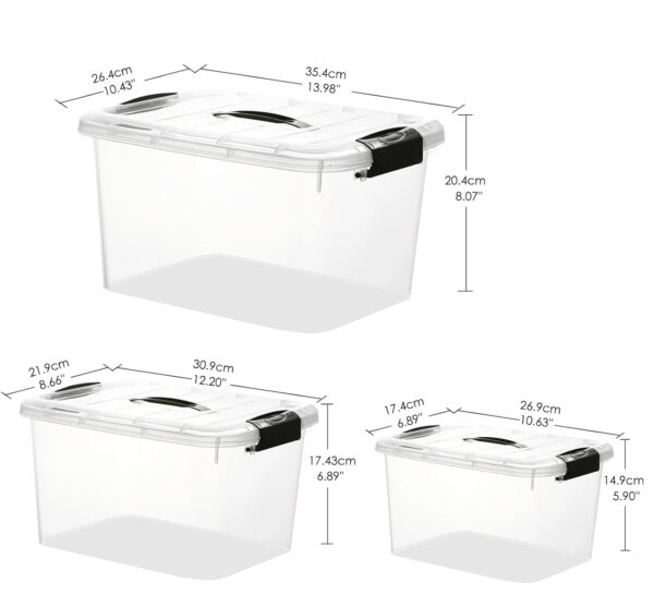 Zestaw 8 pojemników Greentainer, 25l x 4, 10l x 2, 6,5l x 2 - obrazek 6