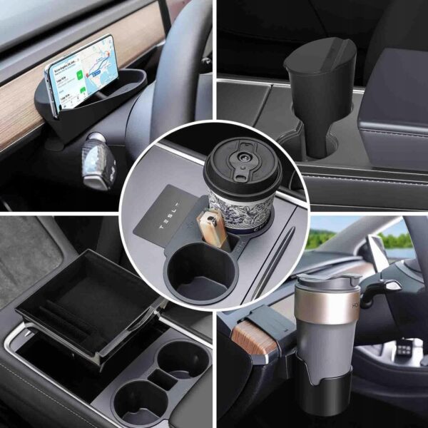 Organizer na konsolę środkową Topfit do modelu Tesla 3/Y, 5 akcesoriów - obrazek 4