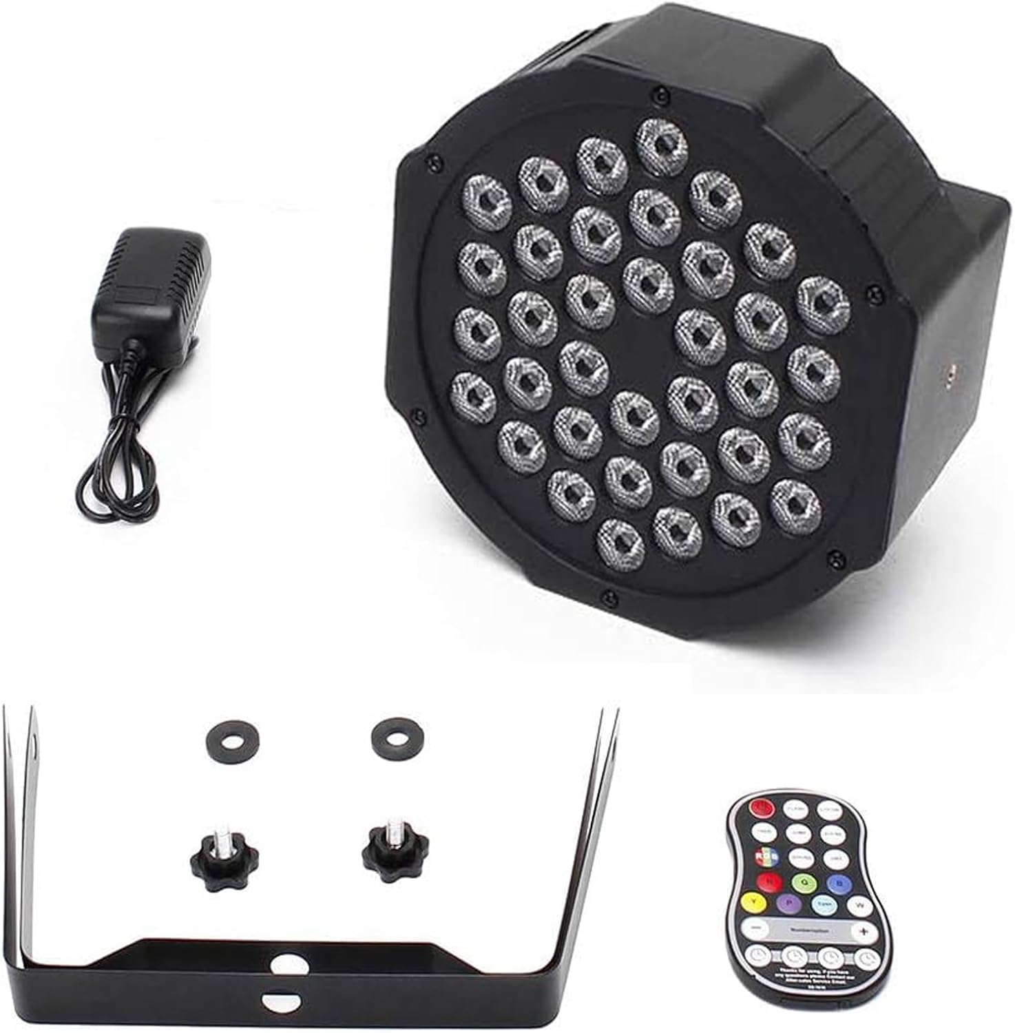 Lampy LED Disco RGB ZQ01104 oświetlenie dyskotekowe 7 trybów zestaw 4 szt. - obrazek 8
