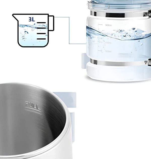 Destylator wody Hanchen YC-63, 1 l/h, 750W, z szklanym dzbankiem, Używany - obrazek 5