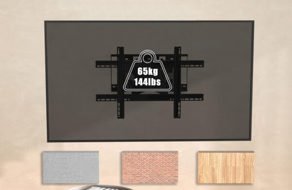 Uchwyt ścienny do telewizora BONTEC CT137B-v02, 34-80'', do 65 kg, Powystawowy - obrazek 3