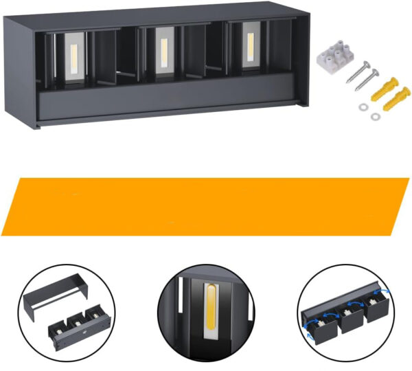 Żarówka Klighten A310/3-3000K, 30 W, IP65, kolor antracytowy, 2 szt. - obrazek 2