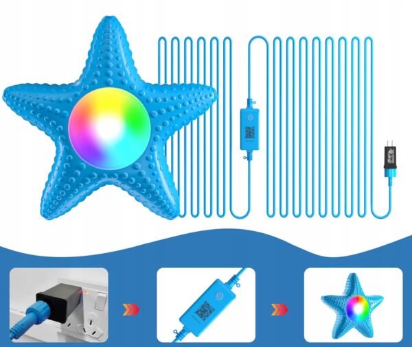 Oświetlenie LED basenu MXELRZE LF-7218, 20 W z aplikacją sterującą, IP68 - obrazek 5