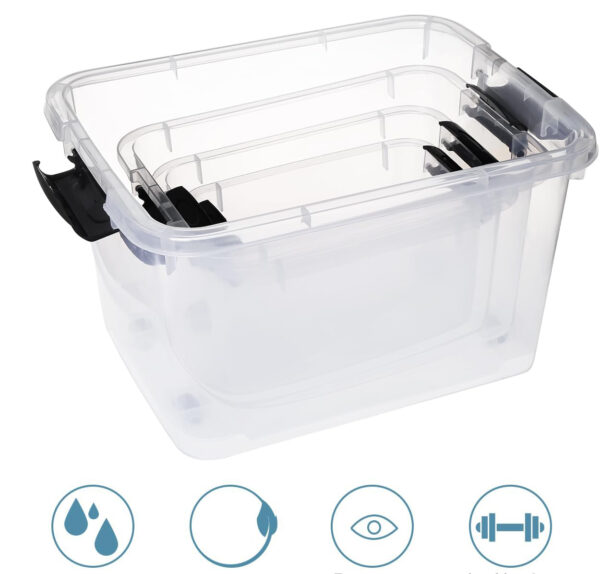 Pojemniki plastikowe Greentainer, 45Lx4; 25Lx2; 10Lx2; 6.5Lx2, 10 sztuk - obrazek 2
