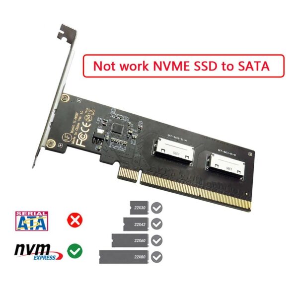 Dwuportowy adapter SFF-8612 Oculink SFF-8611 do kart graficznych PCI-Express - obrazek 4