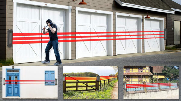 UŻYWANE System alarmowy HTZSAFE T001Q3 bezprzewodowy solarny 800 m czujnik odbiornik - obrazek 7