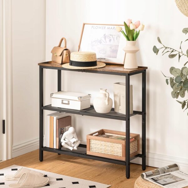 Szafka na buty HOOBRO EBF73XG01 24 x 75 x 74,5cm brązowo-czarny - obrazek 2
