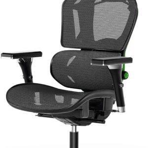 Fotel gamingowy EUREKA ERGONOMIC COD-MW2-01G z zagłówkiem, Używany