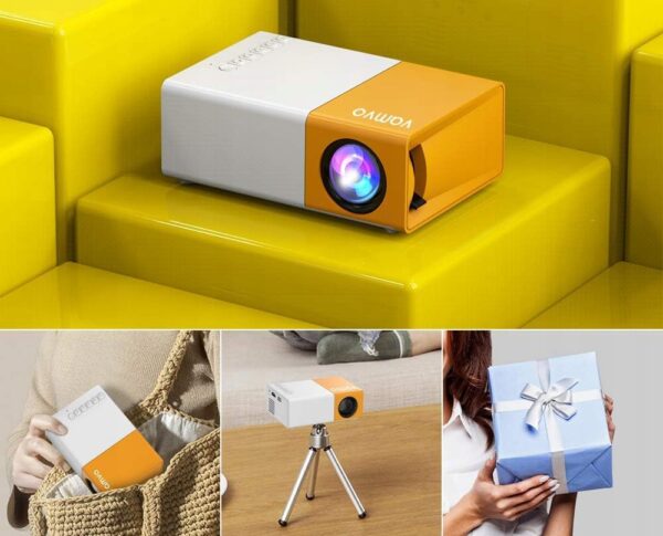 Mini projektor Vamvo VF200 Pro Full HD 1080p z smartfonem/tabletem/laptopem - obrazek 5