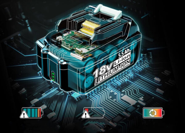 Akumulator Bonadget BL1830 do Makita 18 V 5,5 Ah zapasowa bateria do elektronarzędzi - obrazek 7