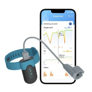 POWYSTAWOWY Pulsoksymetr ViATOM SleepU dla Androida i iOS z aplikacją snu