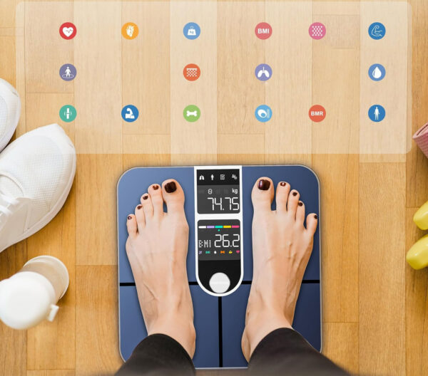 Waga podłogowa Healthkeep, Bluetooth, 180 kg, nieoryginalne opakowanie - obrazek 5