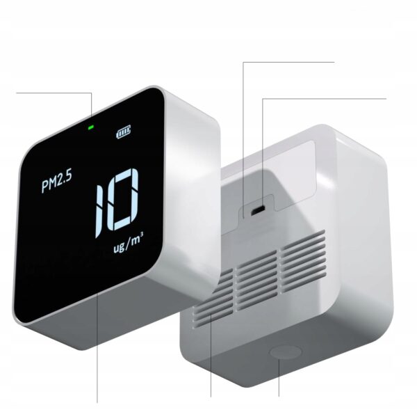 UŻYWANY Detektor jakości powietrza Temtop M10i, detektor PM2.5 HCHO - obrazek 3