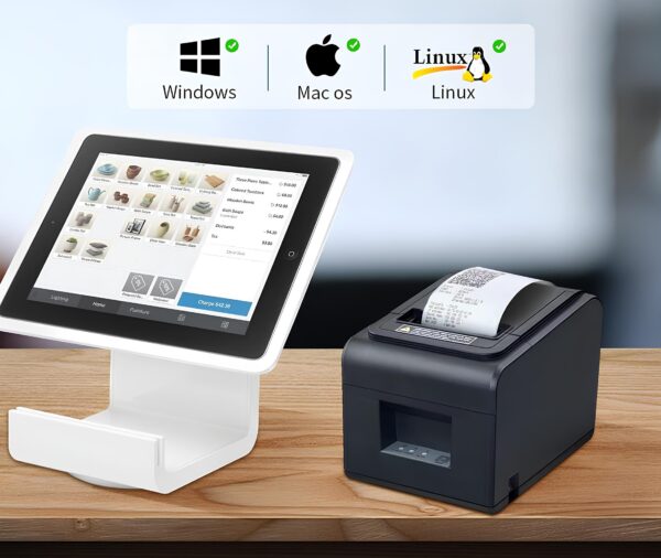 Drukarka termiczna vretti V330M, 80 mm, USB, LAN, automatyczne POWYSTAWOWY - obrazek 3