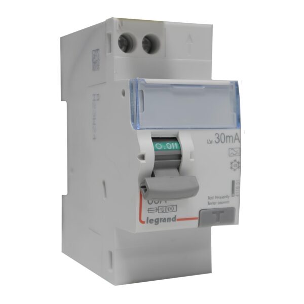 Przełącznik różnicowy Legrand 411556 DX3 2P 63A tye A 30mA 2 moduły - obrazek 3