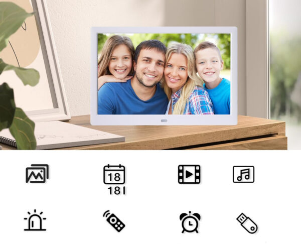 UŻYWANA Cyfrowa ramka na zdjęcia TSITSC 1301-DE-Weiß-1 13,3`` 32 GB biała - obrazek 6