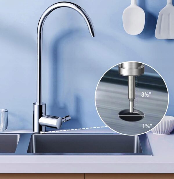 System filtracji wody pod zlewem Vortopt Q8-C1, NSF/ANSI 53 i 42, 1 filtr - obrazek 3