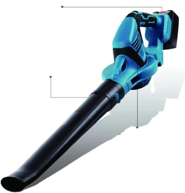 Używany Dmuchawa do liści akumulatorowa viemylu, 21 V, 2x300 mAh - obrazek 4