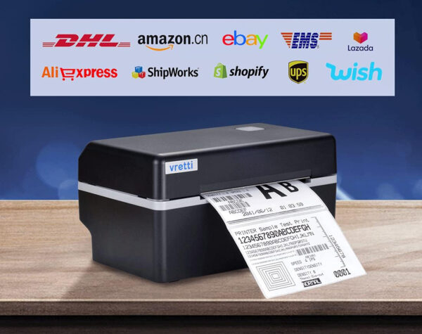 Drukarka etykiet VRETTI, Bluetooth, termiczna, do DHL i Amazon - obrazek 2