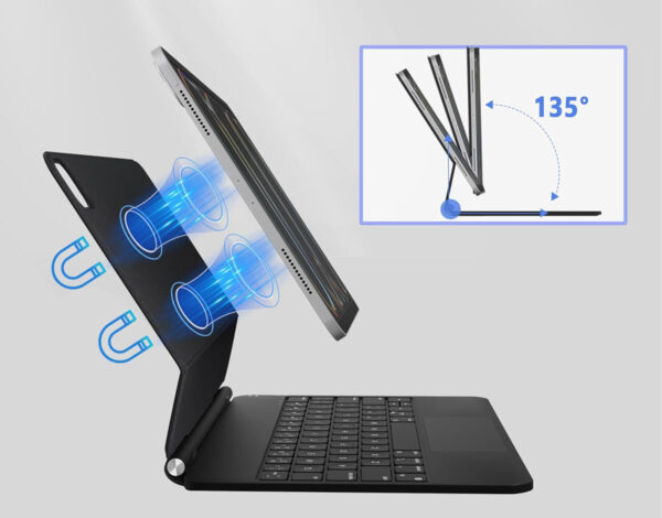 Klawiatura Nuflaz X7 do iPad Air 11 Inch (M2 2024/M3 2025), Air 5/4 - obrazek 5