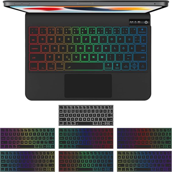 Klawiatura do iPad Air 11" (M2) 2024 SENGBIRCH touchpad magnetyczna Bluetooth czarna POWYSTAWOWY - obrazek 7