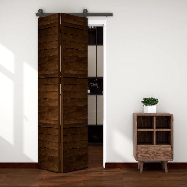 Zestaw do drzwi składanych Wolfbird F33STS 1 m system jezdny do otworu 80-90 cm - obrazek 9