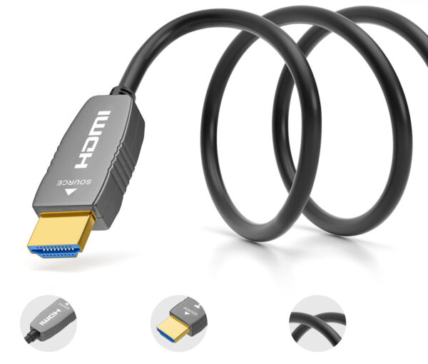 Kabel HDMI 8K Ultra High Speed 2.1b RUIPRO światłowodowy 10 m 8K60Hz 4K120Hz - obrazek 4