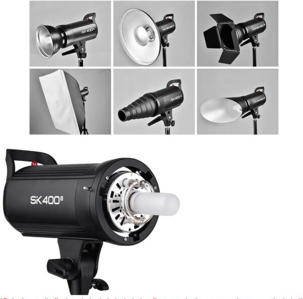 Profesjonalna lampa studyjna Godox SK400II, 400 W 2,4G, bez lampy nie działa - obrazek 2
