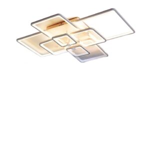 POWYSTAWOWA Nowoczesna lampa sufitowa LED 120W regulowana 8 kwadratów pilot