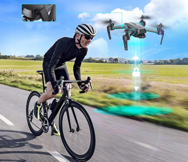 Quadcopter Wipkviey T6, FPV z kamerą HD 1080p z WiFi 2,4G, 2 baterie - obrazek 4