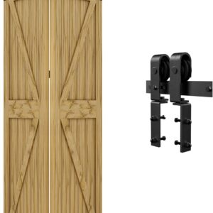 Zestaw akcesoriów do drzwi przesuwnych QINAIXQM, do szerokości 122CM