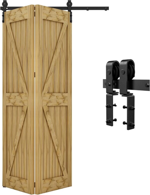 Zestaw akcesoriów do drzwi przesuwnych QINAIXQM, do szerokości 122CM