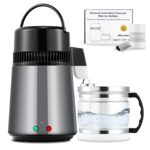 Destylator wody Hanchen, stal nierdzewna 304, 750 W, 4 l, ciemnoszara
